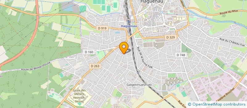 localisation de l'entreprise ASSOCIATION FATIH SPORT  HAGUENAU