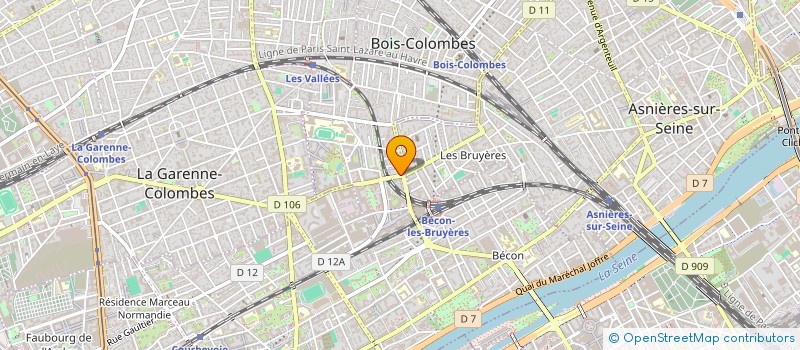 localisation de l'entreprise ASSOCIATION FAUCONENPARLE à BOIS-COLOMBES