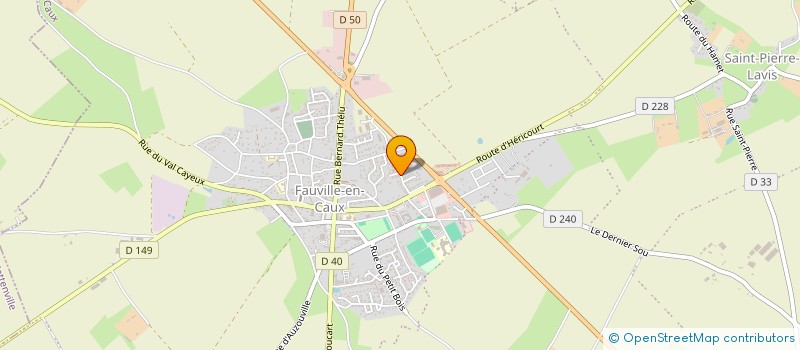 localisation de l'entreprise ASSOCIATION FAUVILLAISE DE FULL-CONTACT ET KICK-BOXING  TERRES-DE-CAUX