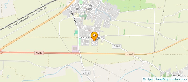 localisation de l'entreprise ASSOCIATION FAUX-PLI  FRONTENAY-ROHAN-ROHAN