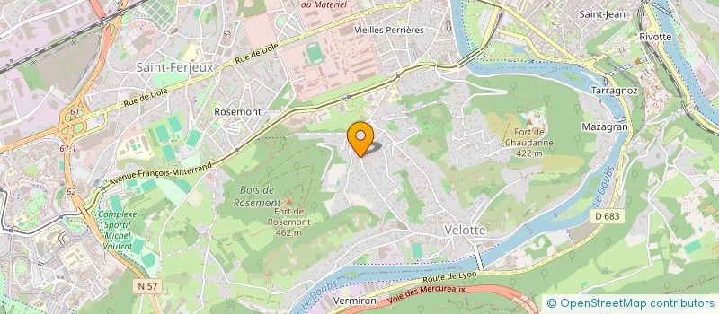 localisation de l'entreprise ASSOCIATION FAVEUR DE LA SANTE PSYCHIQUE  BESANCON