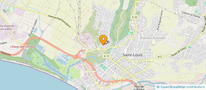 localisation de l'entreprise ASSOCIATION FC GOL  SAINT-LOUIS