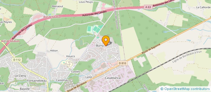 localisation de l'entreprise ASSOCIATION FCPE DES PARENTS D'ELEVES DES ECOLES DE LA LANDE  SAINT-VINCENT-DE-TYROSSE