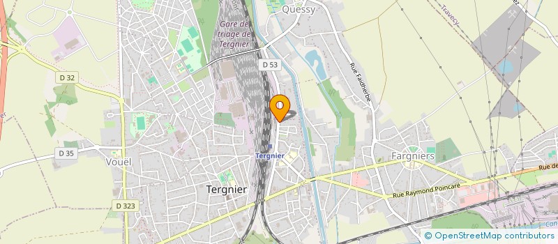 localisation de l'entreprise ASSOCIATION FEDERATION DE L'AISNE MOUVEMENT DES JEUNES COMMUNISTES DE FRANCE  TERGNIER