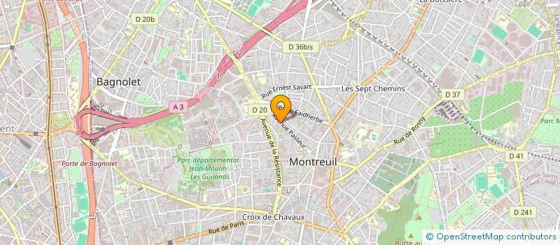 localisation de l'entreprise ASSOCIATION FEDERATIVE DES UNIVERSITES POPULAIRES DE PARENTS ET DES INITIATIVES PARENTALES CITOYENNES-AF UPP à MONTREUIL