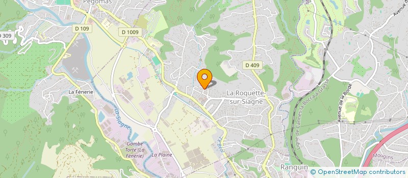 localisation de l'entreprise ASSOCIATION FEDEREE POUR LE DON DE SANG BENEVOLE DE MANDELIEU-THEOULE  BIOT