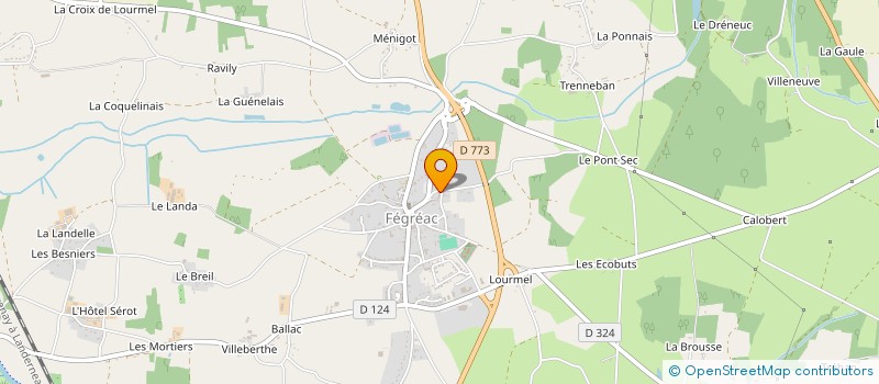 localisation de l'entreprise ASSOCIATION FEGREACAISE CULTURE ET LOISIRS  FEGREAC