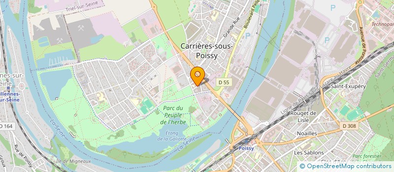 localisation de l'entreprise ASSOCIATION FEGUINOISE POUR LE DEVELOPPEMENT SOCIAL (A.F.D.S) à CARRIERES-SOUS-POISSY