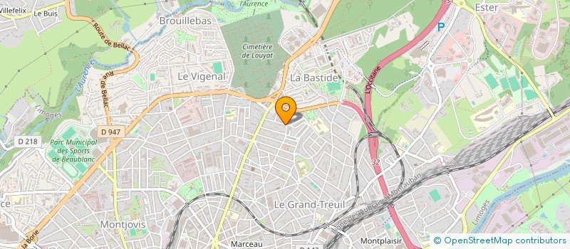 localisation de l'entreprise ASSOCIATION FELIN 87 à LIMOGES