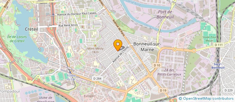 localisation de l'entreprise ASSOCIATION FEMININE ISRAELITE DE BONNEUIL  BONNEUIL-SUR-MARNE