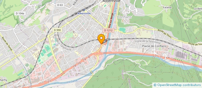 localisation de l'entreprise ASSOCIATION FEMME DE VALEUR  ALBERTVILLE