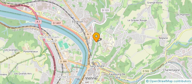 localisation de l'entreprise ASSOCIATION FEMME MERE ENFANT DE VIENNE DANIEL RAUDRANT  VIENNE