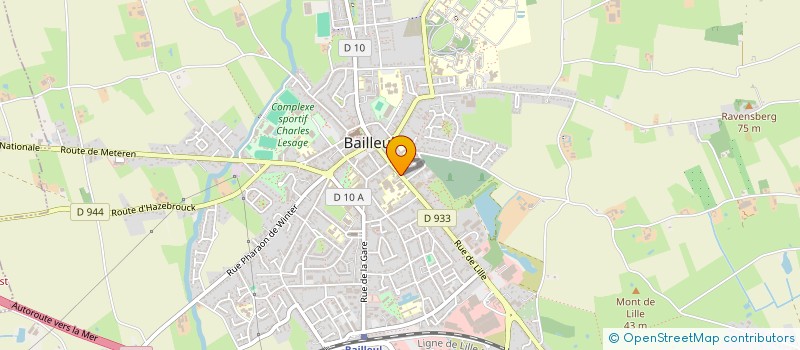 localisation de l'entreprise ASSOCIATION FEMMES DANS LA VILLE à BAILLEUL