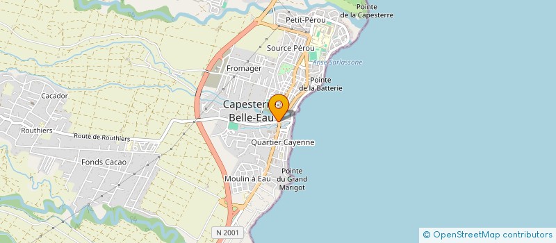localisation de l'entreprise ASSOCIATION FEMMES FAMILLE ET SOCIETE à CAPESTERRE-BELLE-EAU
