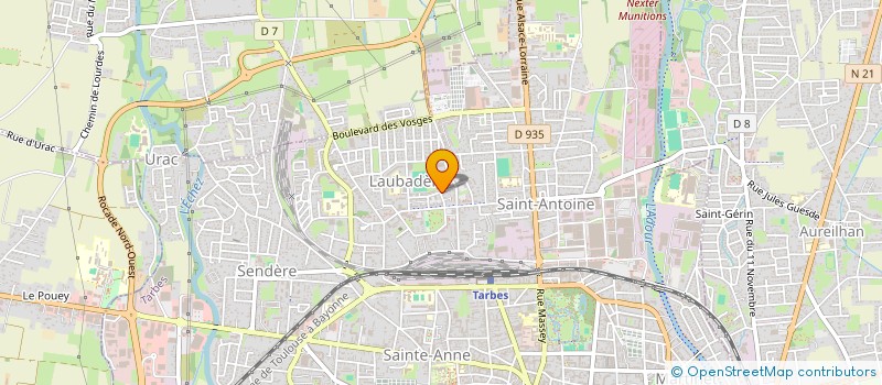 localisation de l'entreprise ASSOCIATION FEMMES INITIATIVES LAUBADERE à TARBES