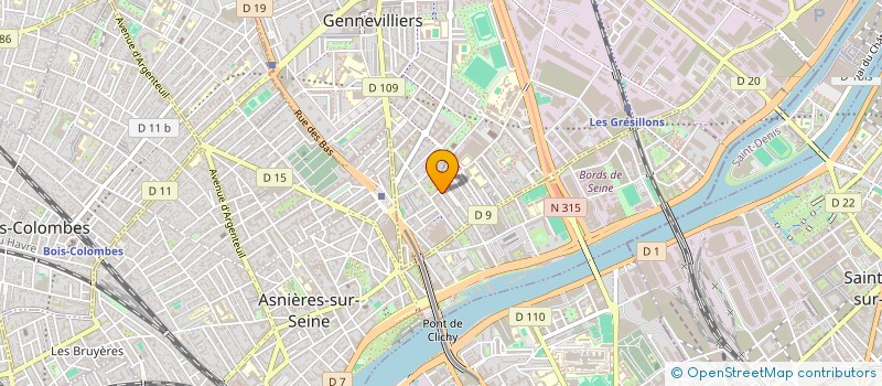 localisation de l'entreprise ASSOCIATION FEMMES MERVEILLEUSE (AFM EN SIGLE) à GENNEVILLIERS