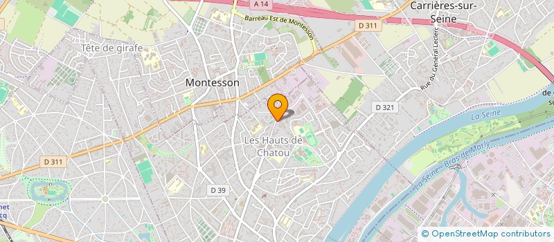 localisation de l'entreprise ASSOCIATION FENG SHUI FRANCE  CHATOU