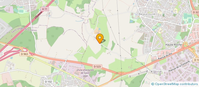 localisation de l'entreprise ASSOCIATION FERME DE LA GRANDE HOUSSAIE à BEAUCOUZE