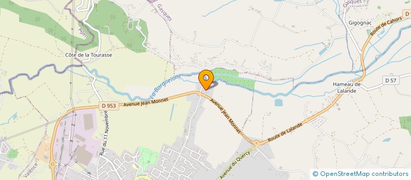 localisation de l'entreprise ASSOCIATION FERME DES RANDONNEURS EQUESTRES  VALENCE