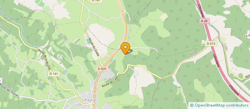 localisation de l'entreprise ASSOCIATION FERME EQUESTRE DES ROQUES  PAYRAC