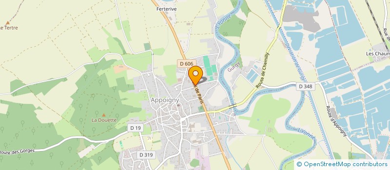 localisation de l'entreprise ASSOCIATION FERMES ET TERRITOIRS 89  APPOIGNY