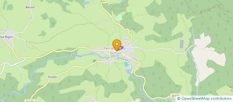 localisation de l'entreprise ASSOCIATION FERRIERES DEMAIN à FERRIERES-SUR-SICHON