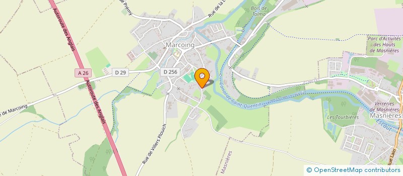 localisation de l'entreprise ASSOCIATION FESTI'VALLIS  MARCOING