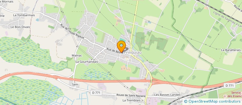 localisation de l'entreprise ASSOCIATION FESTIV'PRINQUIAU  PRINQUIAU