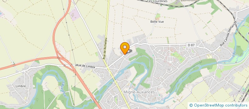 localisation de l'entreprise ASSOCIATION FESTIVAL DE MIGNE AUXANCES  MIGNE-AUXANCES