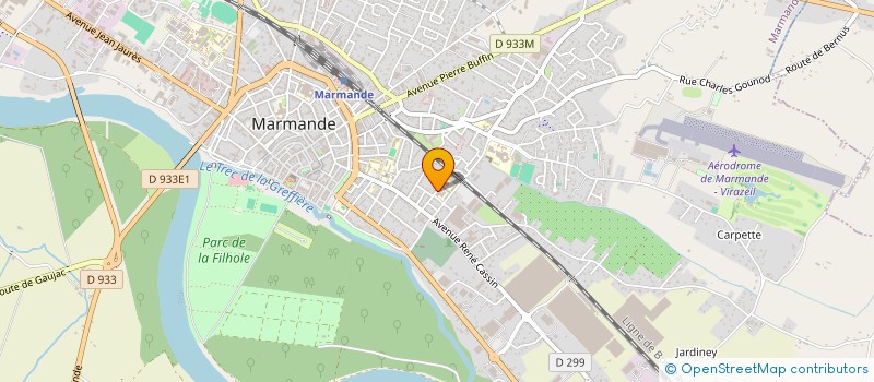 localisation de l'entreprise ASSOCIATION FESTIVE UNIE DES ETUDIANTS SOLIDAIRES : AFUES  MARMANDE