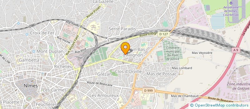 localisation de l'entreprise ASSOCIATION FEU VERT à NIMES