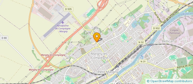 localisation de l'entreprise ASSOCIATION FICTIONS GATTARA  MARGNY-LES-COMPIEGNE