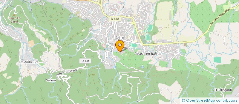 localisation de l'entreprise ASSOCIATION FIL D'ETOILE  CERET