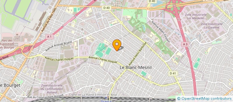localisation de l'entreprise ASSOCIATION FIL D'OR à LE BLANC-MESNIL