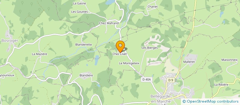 localisation de l'entreprise ASSOCIATION FILET D HOMMES  SAINT-SILVAIN-BELLEGARDE