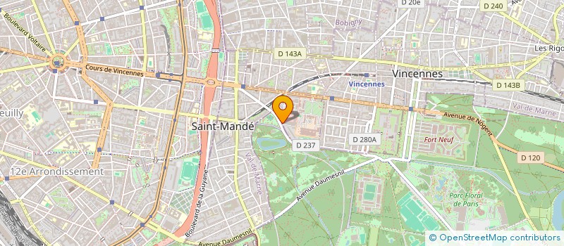 localisation de l'entreprise ASSOCIATION FILMOPHILO FRANCO-CHINOIS  SAINT-MANDE