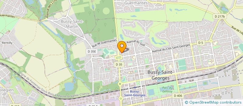 localisation de l'entreprise ASSOCIATION FINANCEMENT ELECTORALE DE MADAME CHANTAL BRUNEL  BUSSY-SAINT-GEORGES