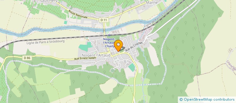 localisation de l'entreprise ASSOCIATION FINEENBULLES  CROUTTES-SUR-MARNE