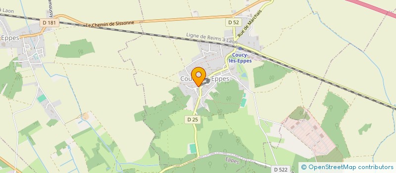 localisation de l'entreprise ASSOCIATION FITNESS VIB'S  COUCY-LES-EPPES