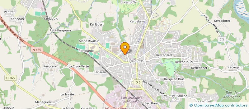 localisation de l'entreprise ASSOCIATION FLEURIR QUEVEN  QUEVEN