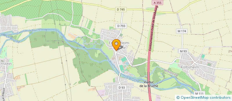 localisation de l'entreprise ASSOCIATION FLEURS ET FRUITS D'ERNOLSHEIM SUR BRUCHE ET ENVIRONS  ERNOLSHEIM-BRUCHE