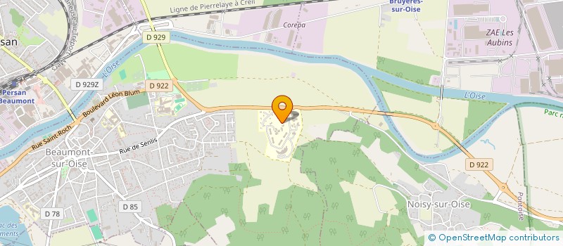 localisation de l'entreprise ASSOCIATION FLOREAL à BEAUMONT-SUR-OISE