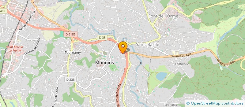 localisation de l'entreprise ASSOCIATION FLORIAN B  MOUGINS