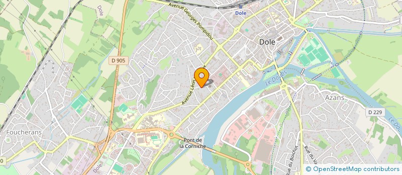 localisation de l'entreprise ASSOCIATION FOFO à DOLE