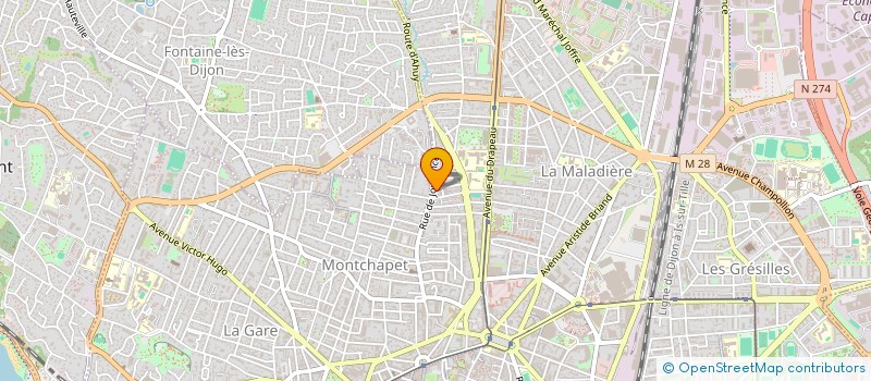 localisation de l'entreprise ASSOCIATION FOLIMAGES  DIJON