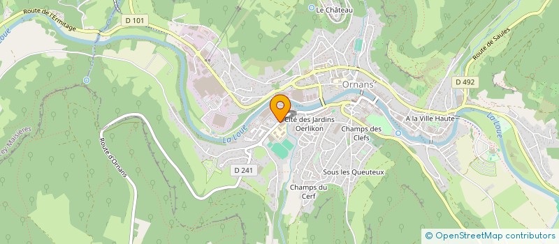 localisation de l'entreprise ASSOCIATION FOLKLORIQUE PORTUGAISE à ORNANS