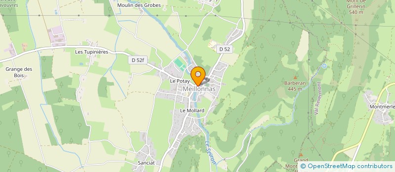 localisation de l'entreprise ASSOCIATION FONCIERE à COURMANGOUX