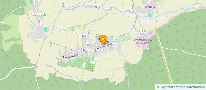 localisation de l'entreprise ASSOCIATION FONCIERE  HEGENEY