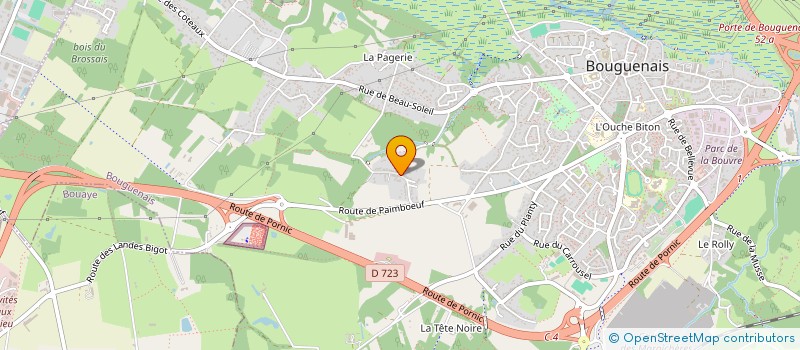 localisation de l'entreprise ASSOCIATION FONCIERE AGRICOLE DES ECOBUTS à BOUGUENAIS