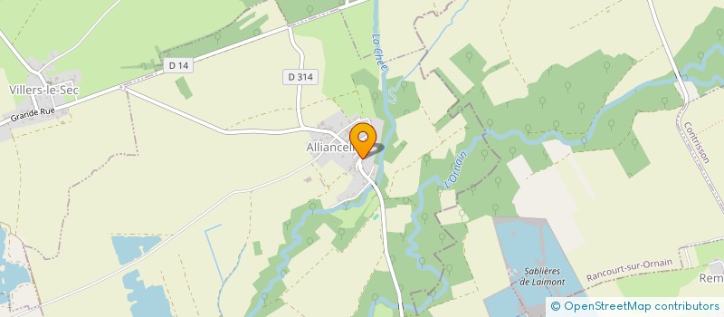 localisation de l'entreprise ASSOCIATION FONCIERE D'ALLIANCELLES  ALLIANCELLES